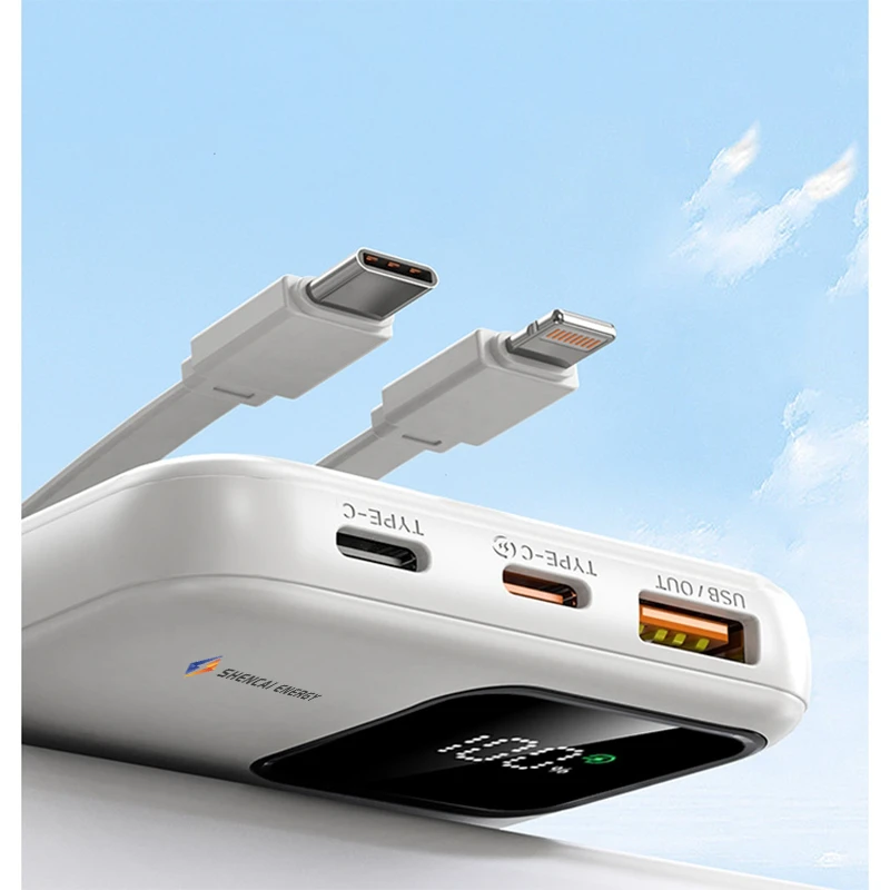 Slim Mini Fast Charger 22.5W Wired Charger 10000mAh Power Bank Μεγάλη χωρητικότητα Φορητές τράπεζες ισχύος